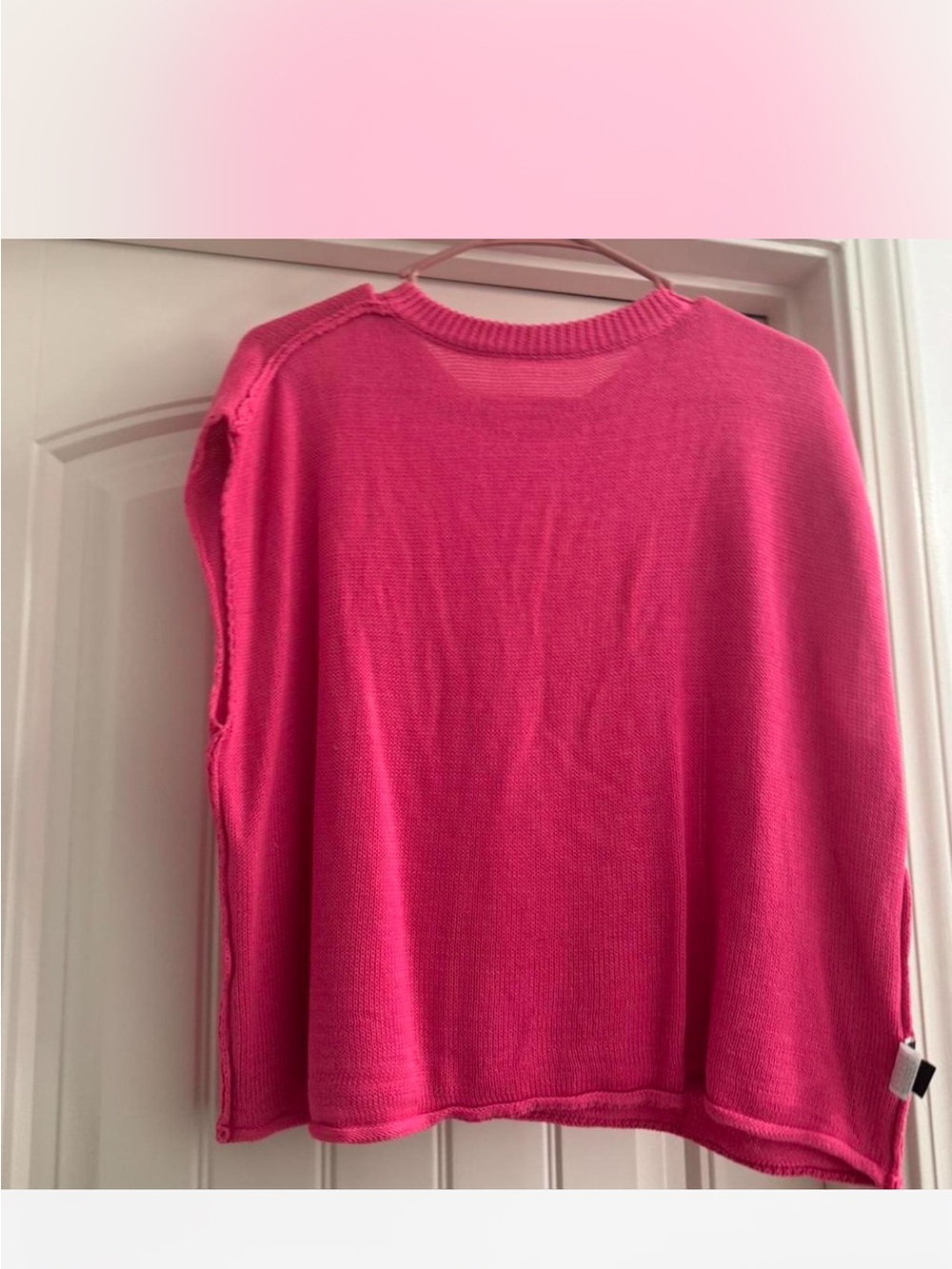 Bright Pink Lightweight Knit Sweater